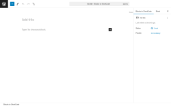 Page screenshot: Blocks to ShortCode → Create New ShortCode
