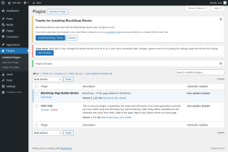 Page screenshot: Plugins ‹ Test site — WordPress