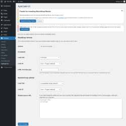 Page screenshot: Settings → AyeCode UI