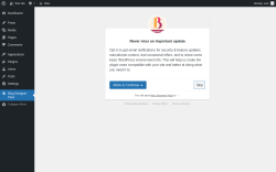 Page screenshot: Blog Designer Pack ‹ Test site — WordPress