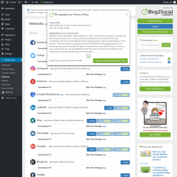Page screenshot: Blog2Social → Networks