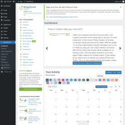 Page screenshot: Blog2Social