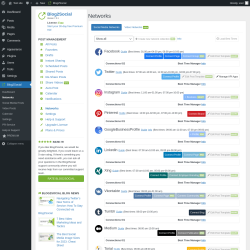 Page screenshot: Blog2Social &rarr; Networks