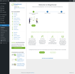 Page screenshot: Blog2Social