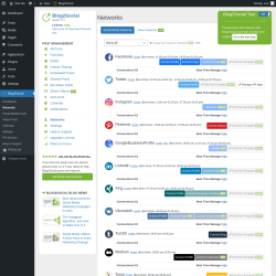 Page screenshot: Blog2Social &rarr; Networks