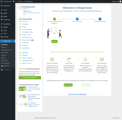 Page screenshot: Blog2Social