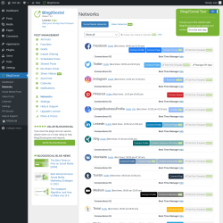 Page screenshot: Blog2Social &rarr; Networks