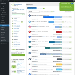 Page screenshot: Blog2Social &rarr; Networks