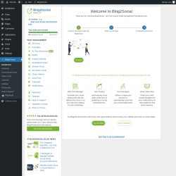 Page screenshot: Blog2Social