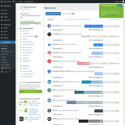 Page screenshot: Blog2Social &rarr; Networks