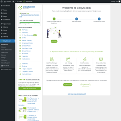 Page screenshot: Blog2Social