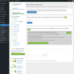 Page screenshot: Blog2Social &rarr; Video Posts