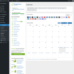 Page screenshot: Blog2Social &rarr; Calendar