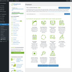 Page screenshot: Blog2Social &rarr;  PREMIUM