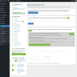 Page screenshot: Blog2Social &rarr; Video Posts
