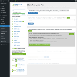 Page screenshot: Blog2Social &rarr; Video Posts