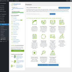 Page screenshot: Blog2Social &rarr;  PREMIUM