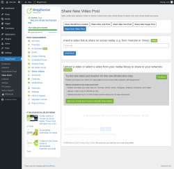 Page screenshot: Blog2Social → Video Posts