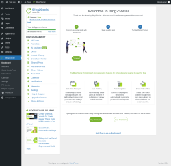 Page screenshot: Blog2Social