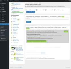Page screenshot: Blog2Social → Video Posts