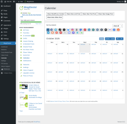 Page screenshot: Blog2Social → Calendar