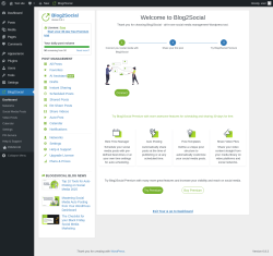 Page screenshot: Blog2Social