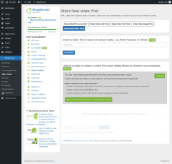 Page screenshot: Blog2Social → Video Posts