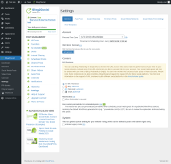 Page screenshot: Blog2Social → Settings