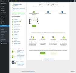 Page screenshot: Blog2Social