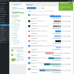 Page screenshot: Blog2Social &rarr; Networks