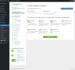 Page screenshot: Blog2Social &rarr;  PREMIUM