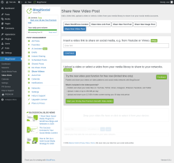 Page screenshot: Blog2Social &rarr; Video Posts