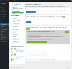 Page screenshot: Blog2Social &rarr; Video Posts