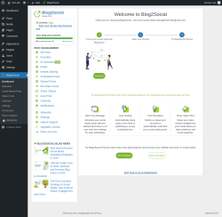 Page screenshot: Blog2Social