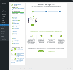 Page screenshot: Blog2Social