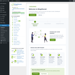 Page screenshot: Blog2Social