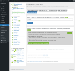 Page screenshot: Blog2Social &rarr; Video Posts