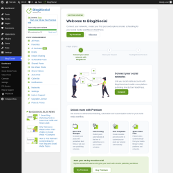 Page screenshot: Blog2Social
