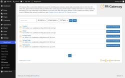 Page screenshot: Blog2Social &rarr; PR-Service