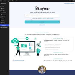 Page screenshot: BlogVault