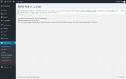 Page screenshot: Notifications → Add-on Licenses