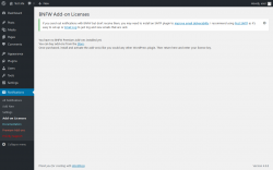 Page screenshot: Notifications → Add-on Licenses