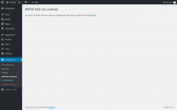 Page screenshot: Notifications → Add-on Licenses