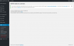 Page screenshot: Notifications → Add-on Licenses