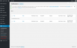 Page screenshot: Notifications