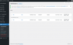 Page screenshot: Notifications