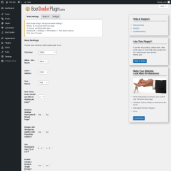 Page screenshot: Boat Dealer → Settings