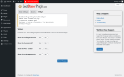 Page screenshot: Boat Dealer → Settings → Widget