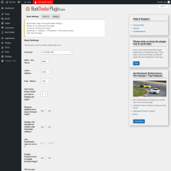 Page screenshot: Boat Dealer → Settings