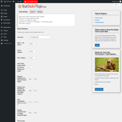 Page screenshot: Boat Dealer → Settings